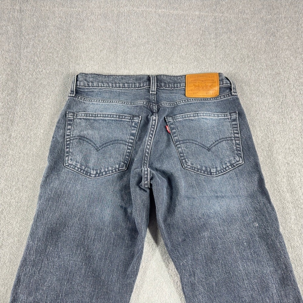 Levis Premium 511 Slim Fit Jean Mens 31x30 Blue Dark Wash Stretch